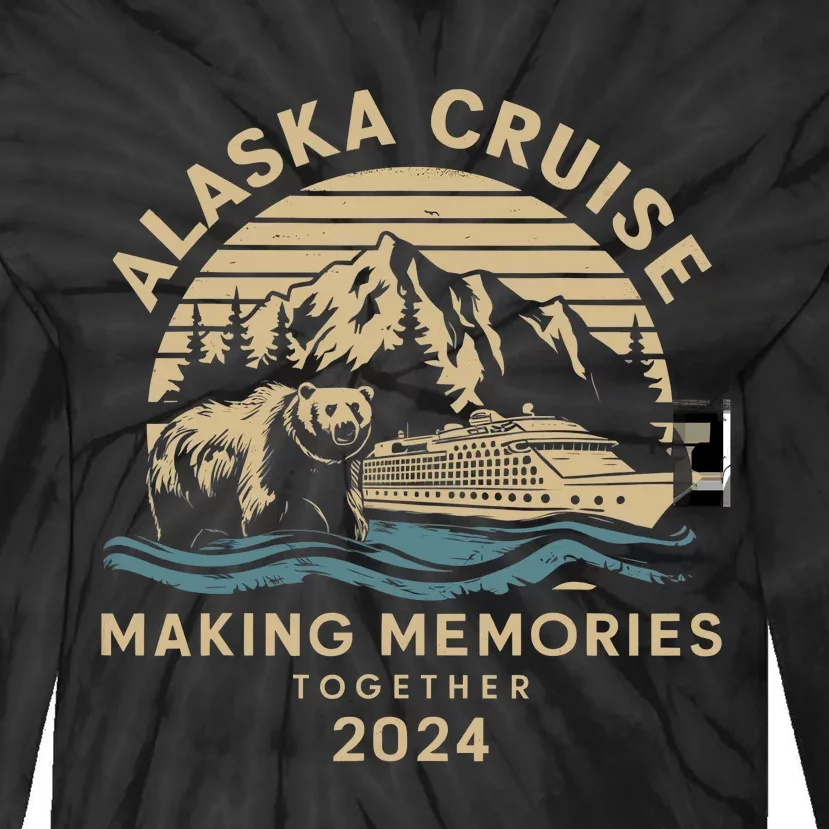 Matching Family Friends And Group Alaska Cruise 2024 Tie-Dye Long Sleeve Shirt