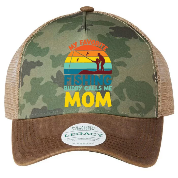 My Favorite Fishing Buddy Calls Me Mom Mothers Day Gift Legacy Tie Dye Trucker Hat