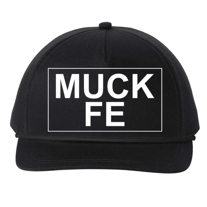 Muck Fe Funny Snapback Five-Panel Rope Hat