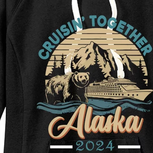 Matching Family Friends And Group Alaskan Alaska Cruise 2024 Women's Fleece Hoodie