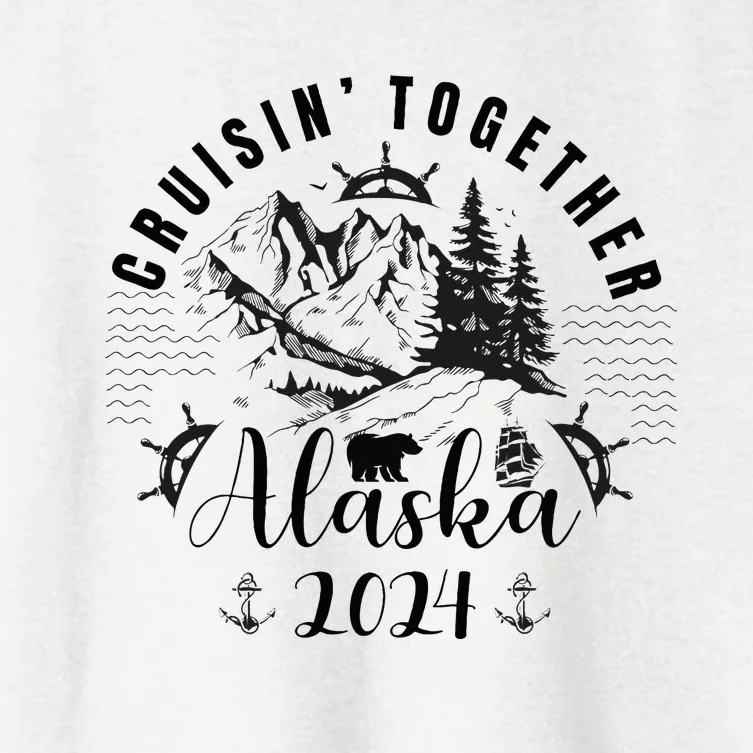 Matching Family Friends And Group Alaska Cruise Women's Crop Top Tee