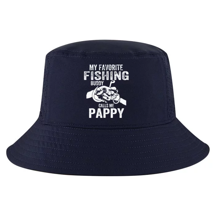 My Favorite Fishing Buddies Call Me Pappy Fisherman Cool Comfort Performance Bucket Hat