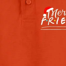 Merry Friendsmas Friends Christmas Matching Dry Zone Grid Performance Polo