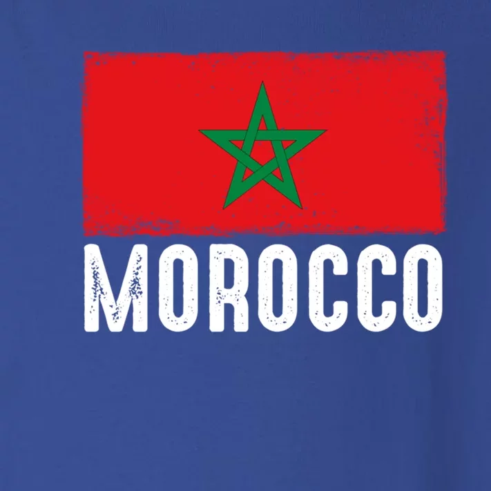 Morocco Flag Football Vintage Fan Soccer Team Pride Cool Gift Toddler Long Sleeve Shirt