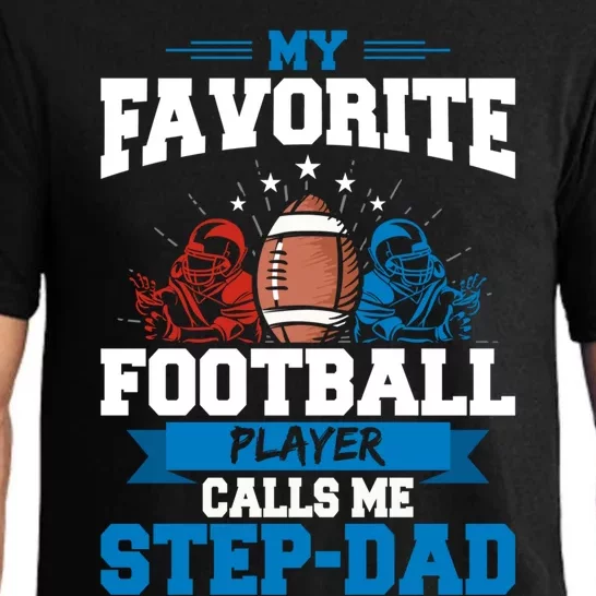 My Favorite Football Player Calls Me Stepcool Giftdad Stepdad Gift Pajama Set