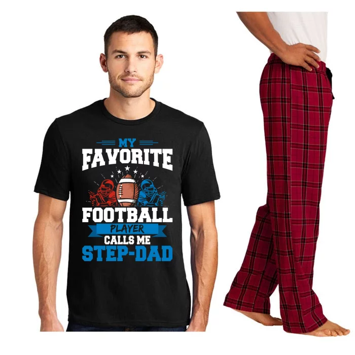 My Favorite Football Player Calls Me Stepcool Giftdad Stepdad Gift Pajama Set