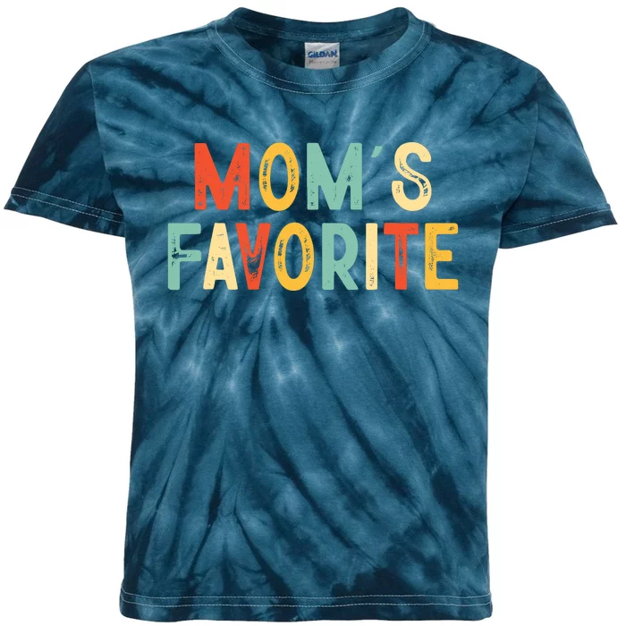 Moms Favorite Funny MomS Favorite Kids Tie-Dye T-Shirt