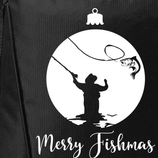 Merry Fishmas For Fisher And Anglers Gift City Backpack