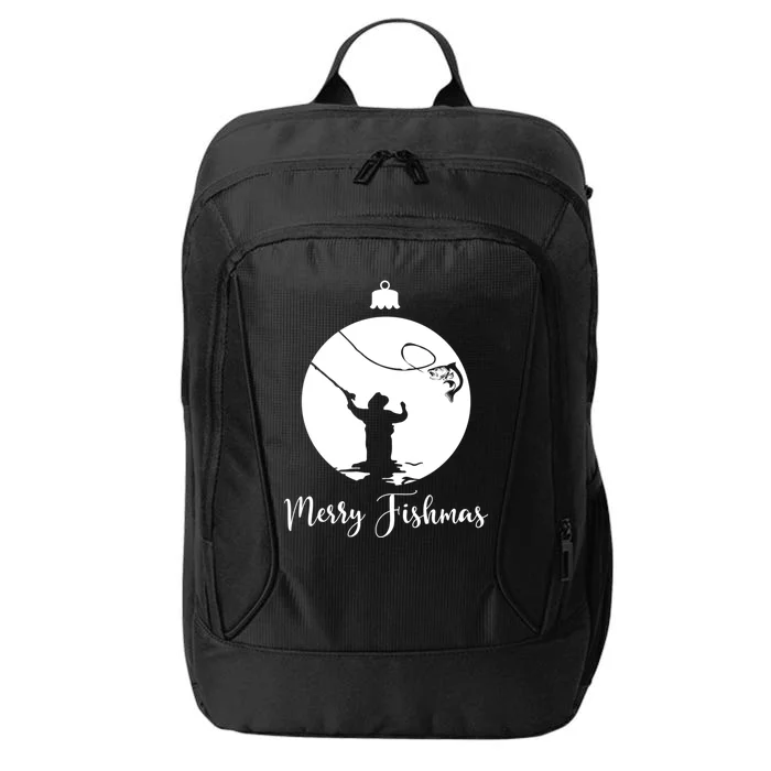 Merry Fishmas For Fisher And Anglers Gift City Backpack