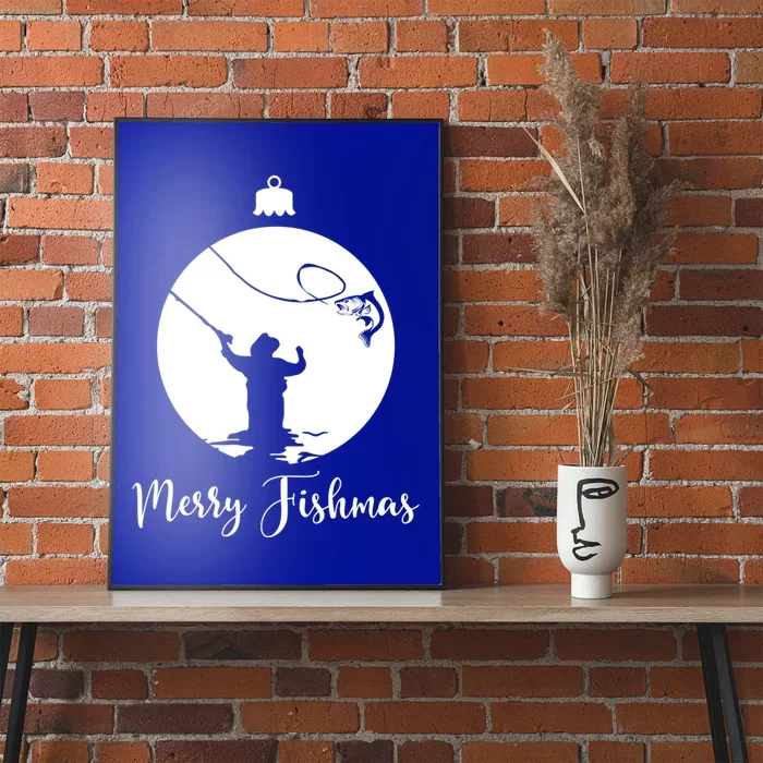 Merry Fishmas For Fisher And Anglers Gift Poster