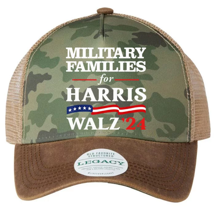 Military Families For Harris Walz 2024 Vote Harris Waltz Legacy Tie Dye Trucker Hat