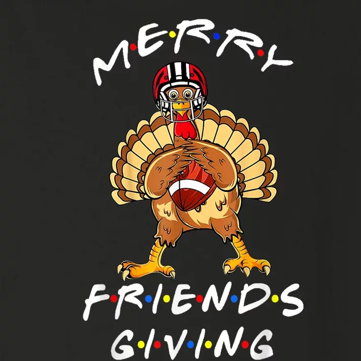 Merry Friendsgiving Football Shirt Christmas & Thanksgiving Toddler Long Sleeve Shirt