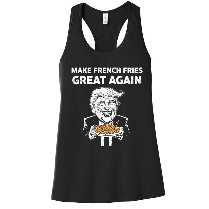 Make French Fries Great Again Women's Racerback Tank