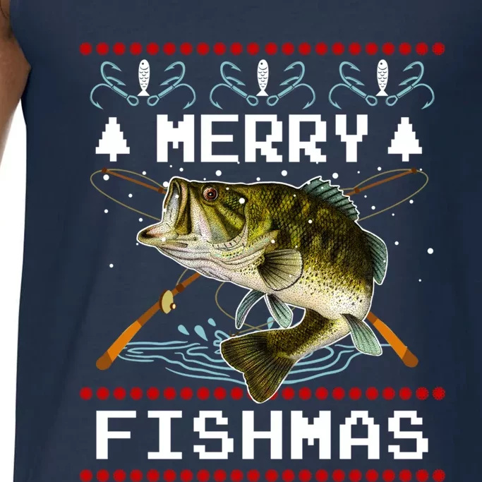 Merry Fishmas Funny Christmas Fishing Fish Gift Comfort Colors® Tank Top