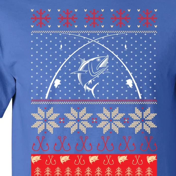 Merry Fishmas Funny Christmas Xmas Funny Gift For Fishers Fishing Gift Tall T-Shirt