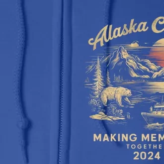 Matching Family Friends And Group Alaska Cruise 2024 Gift Full Zip Hoodie