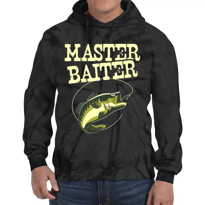 Masterbaiter Funny Fishing Fisherman Fish Master Baiter Tie Dye Hoodie