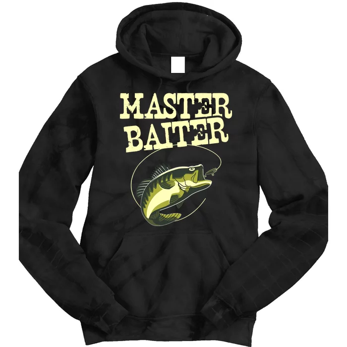 Masterbaiter Funny Fishing Fisherman Fish Master Baiter Tie Dye Hoodie