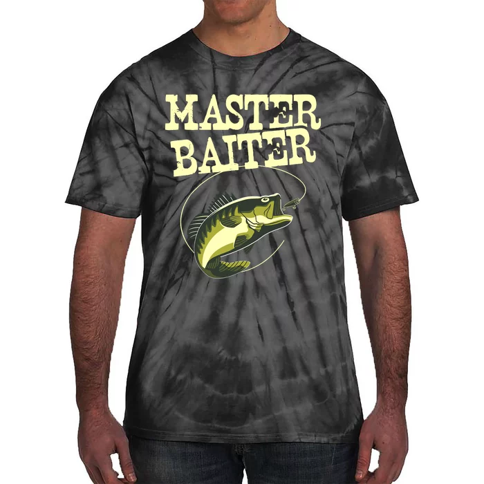 Masterbaiter Funny Fishing Fisherman Fish Master Baiter Tie-Dye T-Shirt