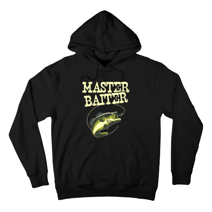 Masterbaiter Funny Fishing Fisherman Fish Master Baiter Tall Hoodie