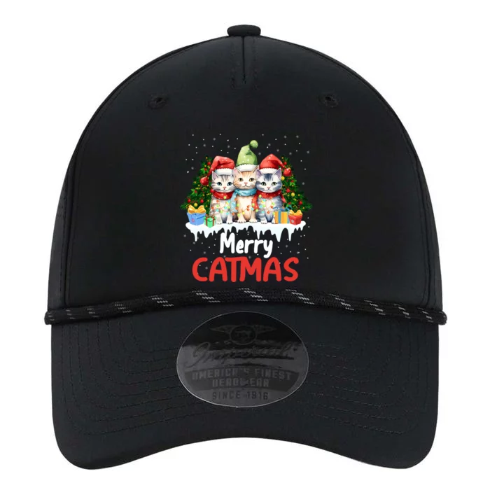 Meowy Feline Festivities Merry Catmas Christmas Cat Gift Performance The Dyno Cap