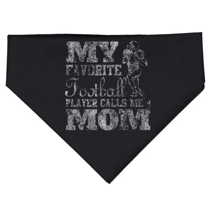 My Favorite Football Player Calls Me Mom USA-Made Doggie Bandana