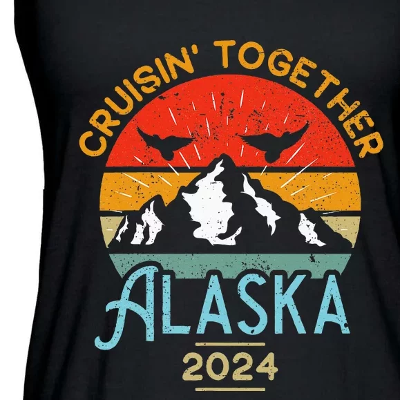 Matching Family Friends And Group Alaska Cruise 2024 Ladies Essential Flowy Tank