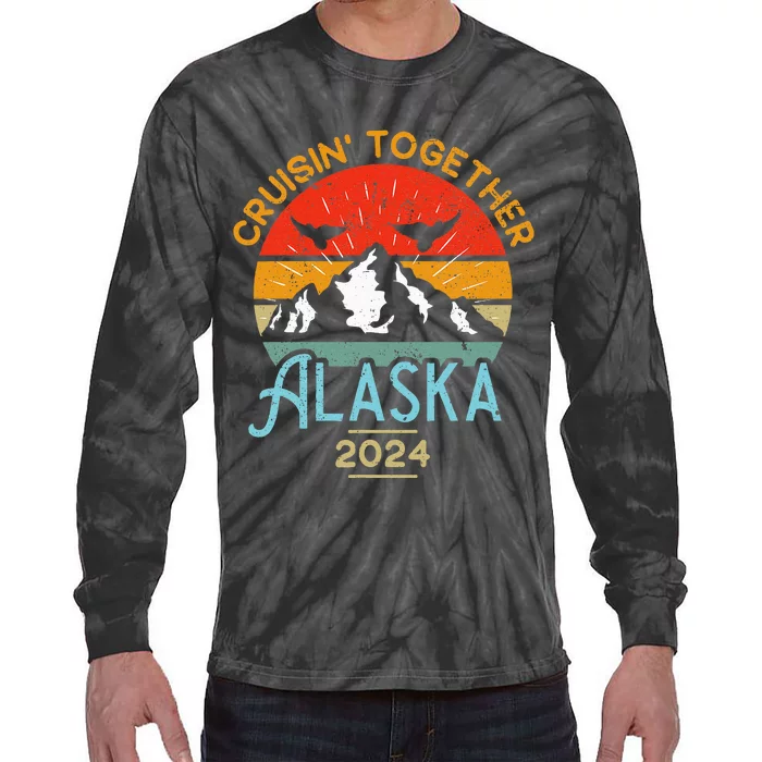 Matching Family Friends And Group Alaska Cruise 2024 Tie-Dye Long Sleeve Shirt