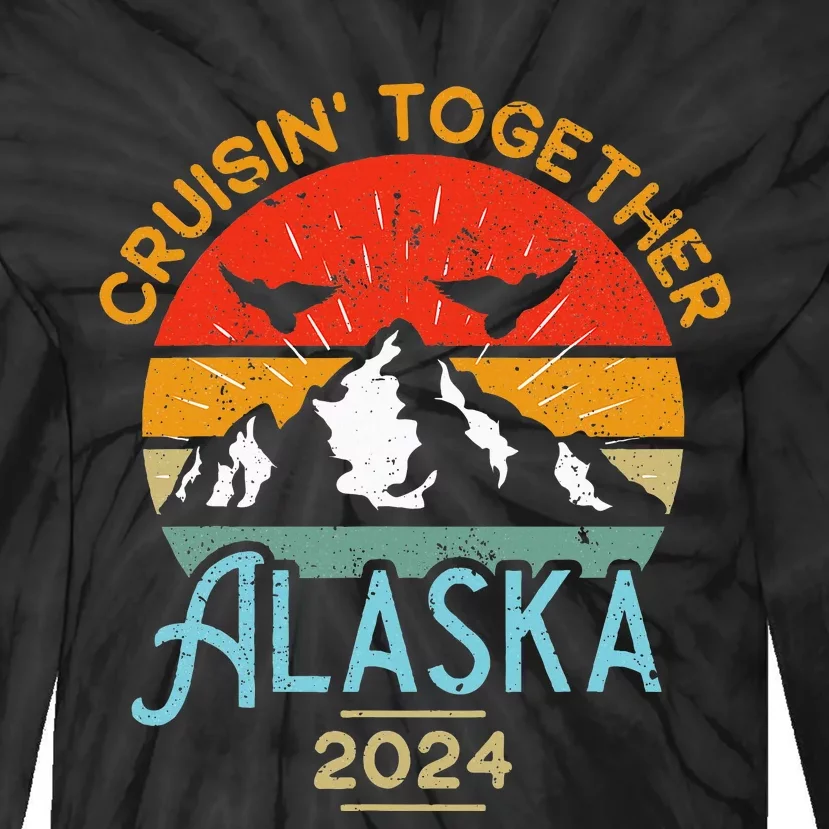 Matching Family Friends And Group Alaska Cruise 2024 Tie-Dye Long Sleeve Shirt