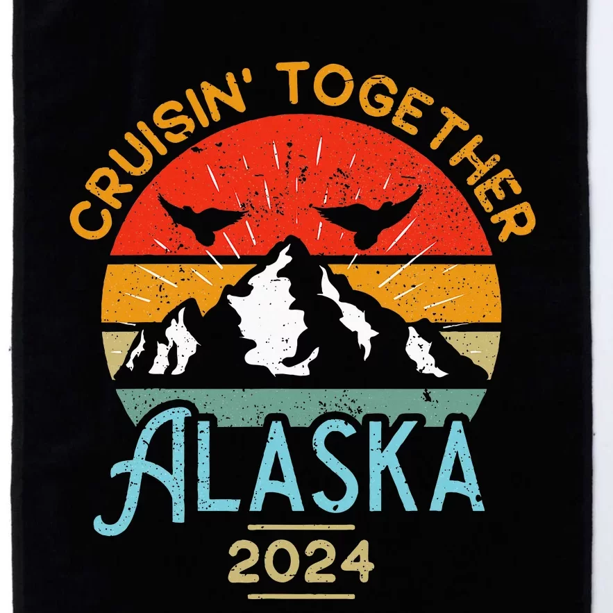 Matching Family Friends And Group Alaska Cruise 2024 Platinum Collection Golf Towel