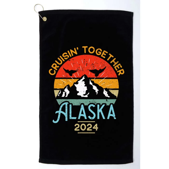 Matching Family Friends And Group Alaska Cruise 2024 Platinum Collection Golf Towel