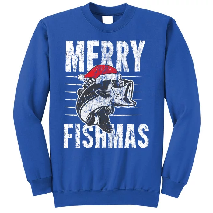 Merry Fishmas Funny Fishing Christmas Gift Sweatshirt