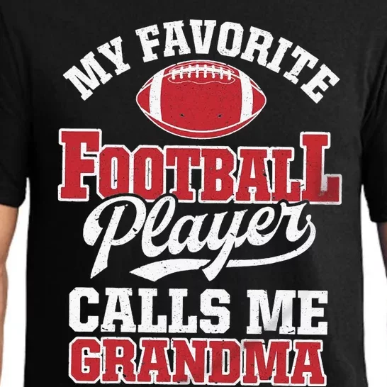 My Favorite Football Player Calls Me Grandma Football Pajama Set