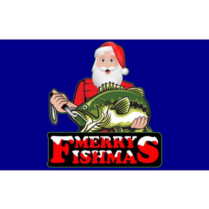 Merry Fishmas Funny Xmas Lighting Santa Fishing Christmas Meaningful Gift Bumper Sticker