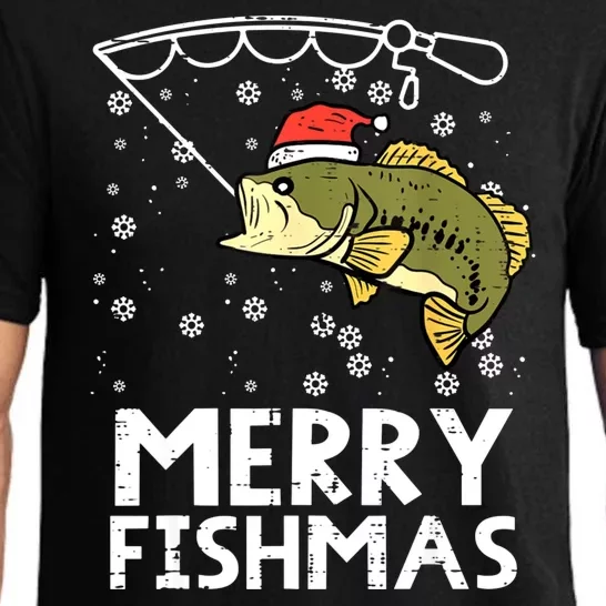 Merry Fishmas Fishing Xmas Funny Pajama Set