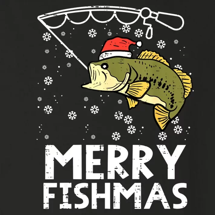 Merry Fishmas Fishing Xmas Funny Toddler Long Sleeve Shirt