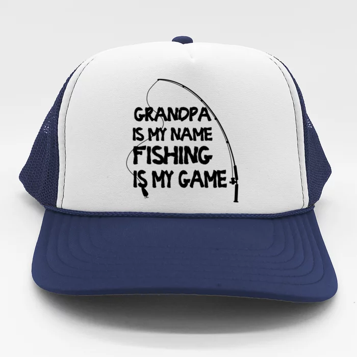 Matching Family Fishing Grandpa Fisher Gift Trucker Hat