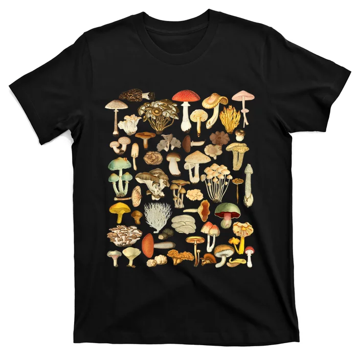 Mycology Fungi Foraging Mushroom T-Shirt