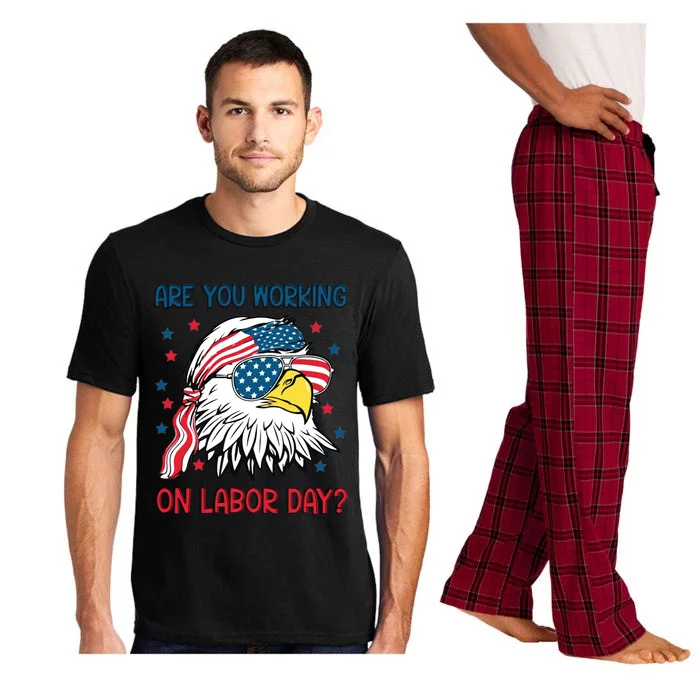 Merica Freedom Funny Eagle Mullet American Labor Day Gift Pajama Set