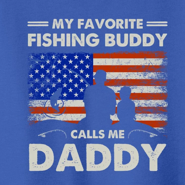 My Favorite Fishing Buddy Calls Me Daddy Fishing Dad Cool Gift Toddler T-Shirt