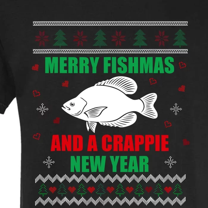 Merry Fishmas Fish Fishing Fisherman Ugly Christmas Xmas Garment-Dyed Heavyweight T-Shirt