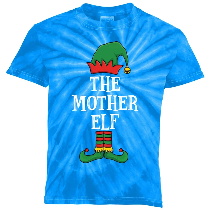 Matching Family Group Funny IM The Mother Elf Christmas Gift Kids Tie-Dye T-Shirt