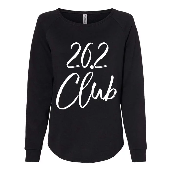 Marathon Finisher Gift For Runners Running Gear 26 2 Club Gift Womens California Wash Sweatshirt