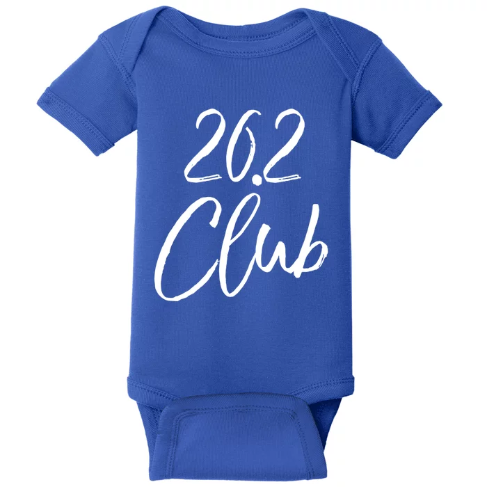 Marathon Finisher Gift For Runners Running Gear 26 2 Club Gift Baby Bodysuit