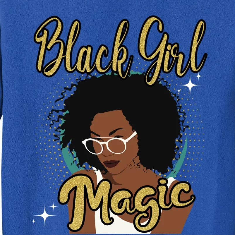 Melanin Funny Gift Afro Diva Eyeglasses Black Magic Gift Tall Sweatshirt