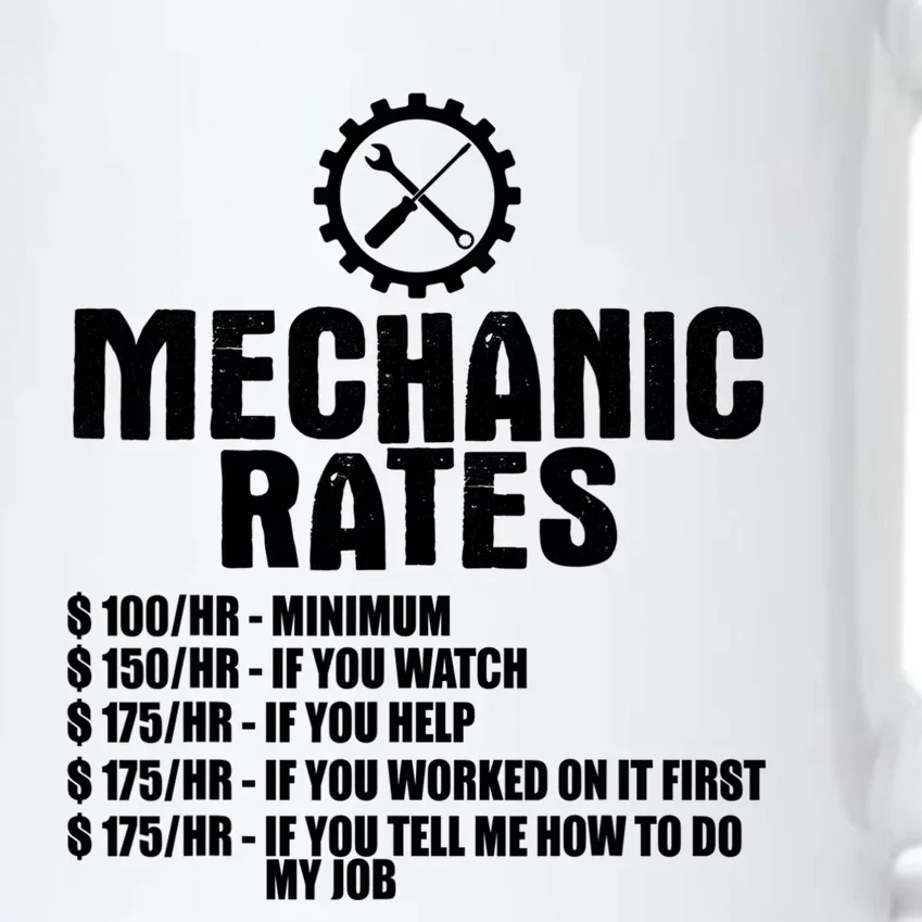 Mechanic Funny Gift Great Gift Mechanic Rates Gift Black Color Changing Mug