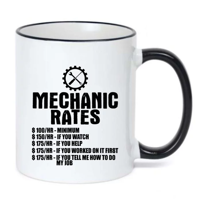 Mechanic Funny Gift Great Gift Mechanic Rates Gift Black Color Changing Mug