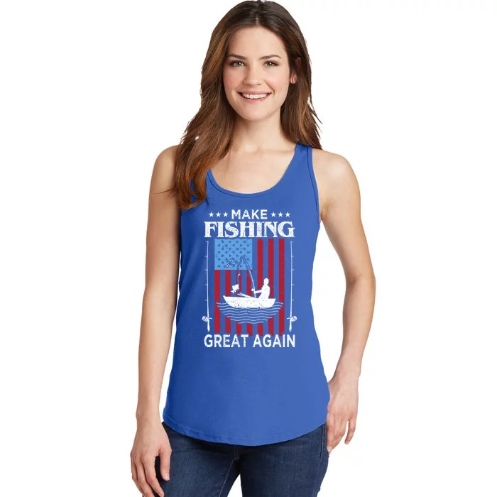 Make Fishing Great Again Gift Ladies Essential Tank