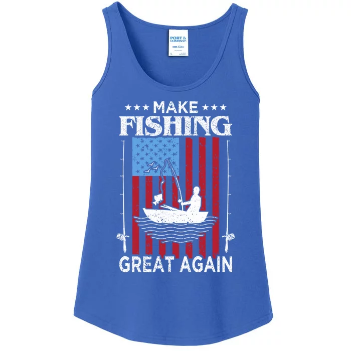 Make Fishing Great Again Gift Ladies Essential Tank