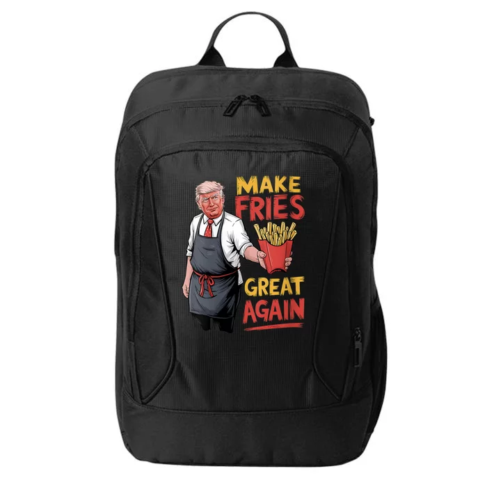 Make Fries Great Again Viral Doanld Trump Meme City Backpack